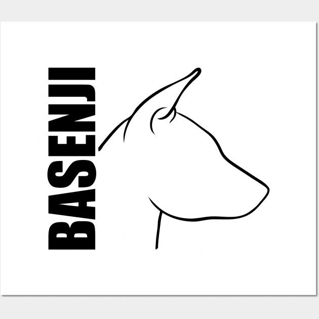 Proud Basenji profile dog lover Wall Art by wilsigns